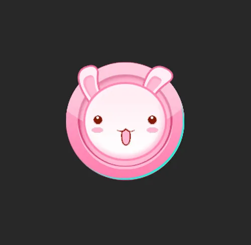 app可爱兔子图标下载psd模版下载