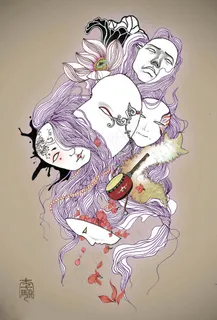 人物手绘创意图片