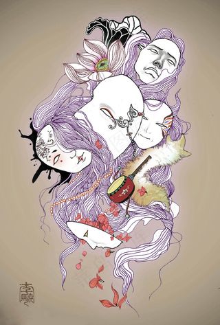 人物手绘创意图片