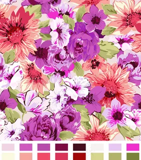 花纹花朵矢量背景免费下载