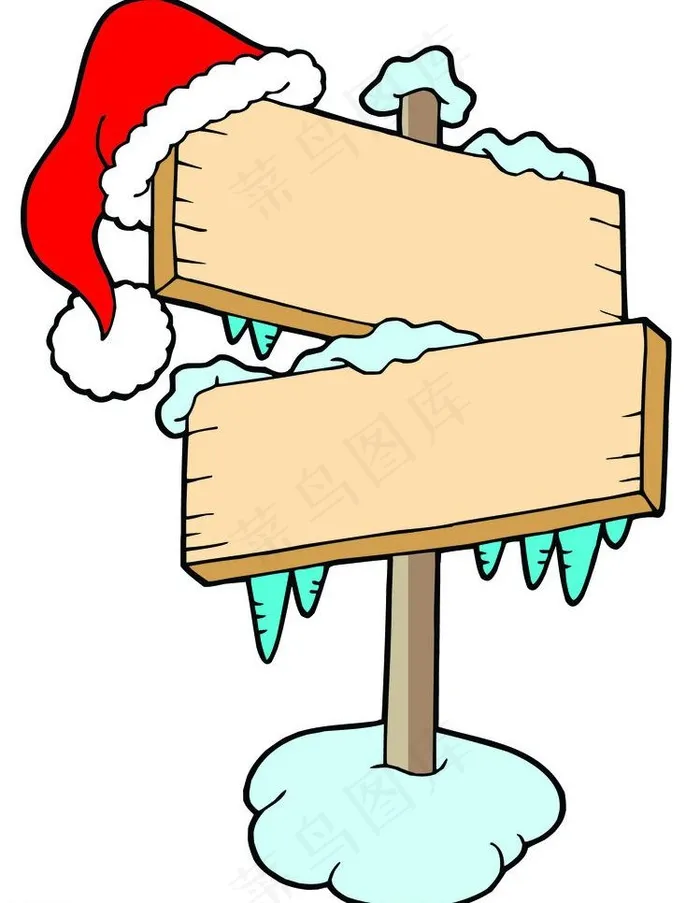 木板指示牌广告牌图片eps,ai矢量模版下载