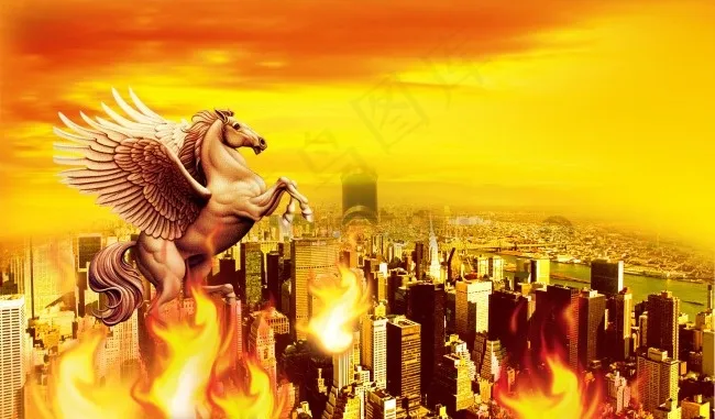 天马psd模版下载