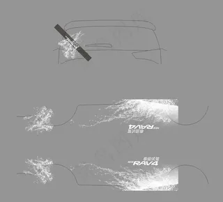 rav4车贴图片