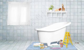 儿童浴室 广告图片