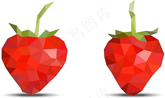 低聚设计的草莓 低聚设计的草莓