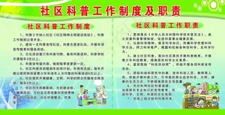 社区科普工作制度