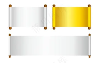 古典画轴 矢量 素材