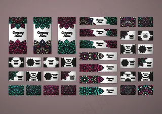 名片卡片花纹背景