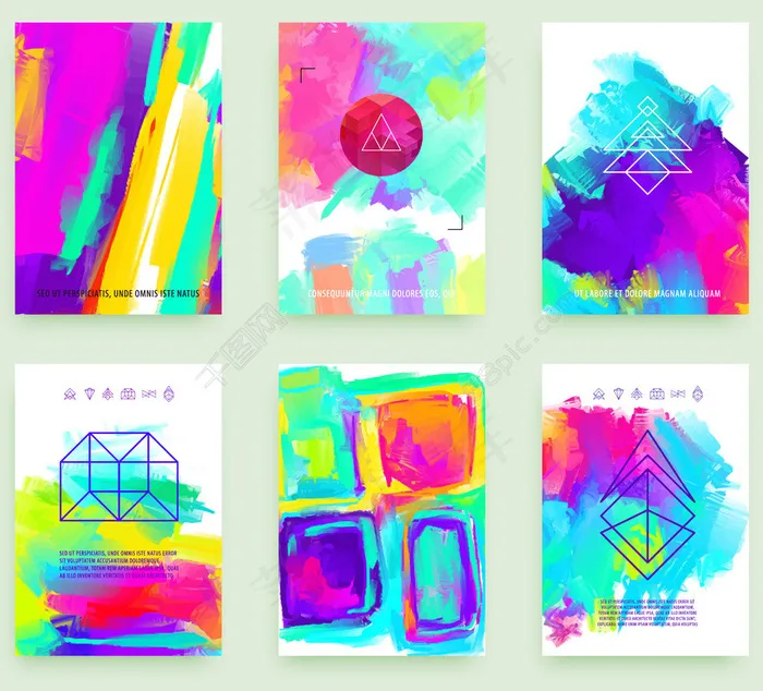 矢量背景画册eps,ai矢量模版下载
