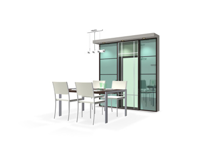 酒柜及餐桌-3D家具模型