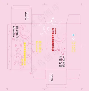 包装盒 花纹 时尚花纹 艺术字 眼...