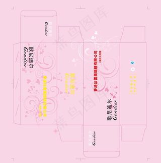 包装盒 花纹 时尚花纹 艺术字 眼...