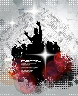 跳舞人物剪影图片