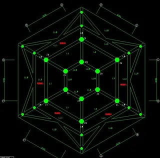 双层六角亭一层基础