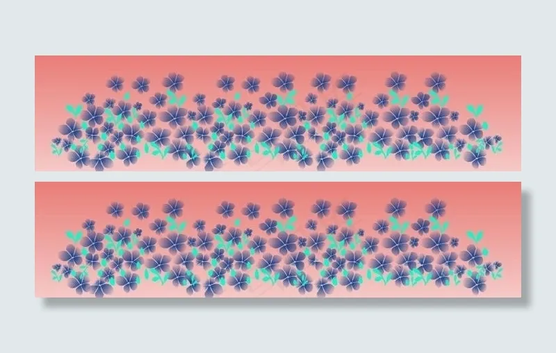 碎花装饰图片cdr矢量模版下载