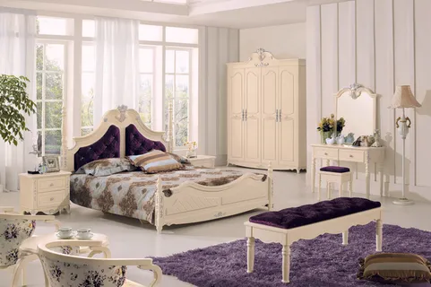 法式床背景图片