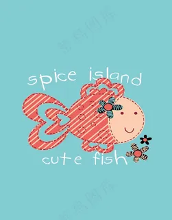 金鱼贴布绣花朵