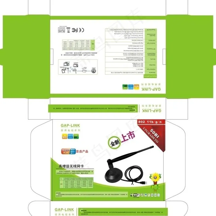 电子产品包装设计cdr矢量模版下载