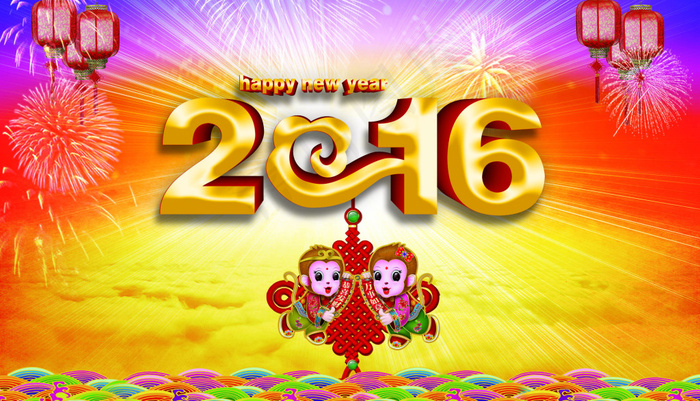 2016猴年(3189X1831(DPI:300))psd模版下载