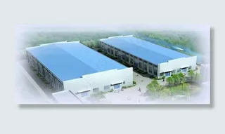 工厂厂房建筑群鸟瞰效果图设计