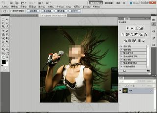 实战用调整图层制作摇滚风格图像