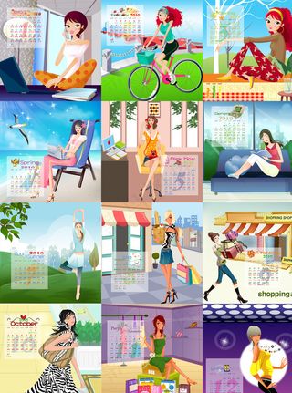 美女图板集合（分层精细清晰）图片