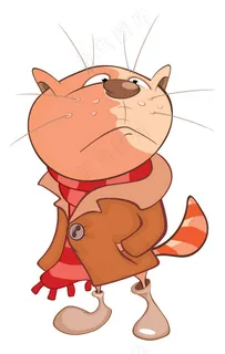 扭头看的小猫图片