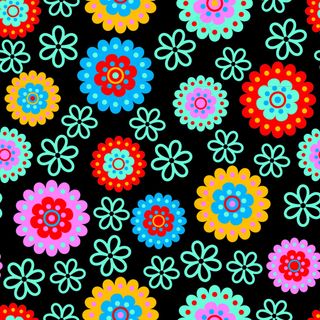 彩色花卉元素背景