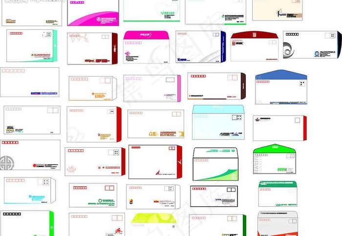 信封封面设计模板2cdr矢量模版下载