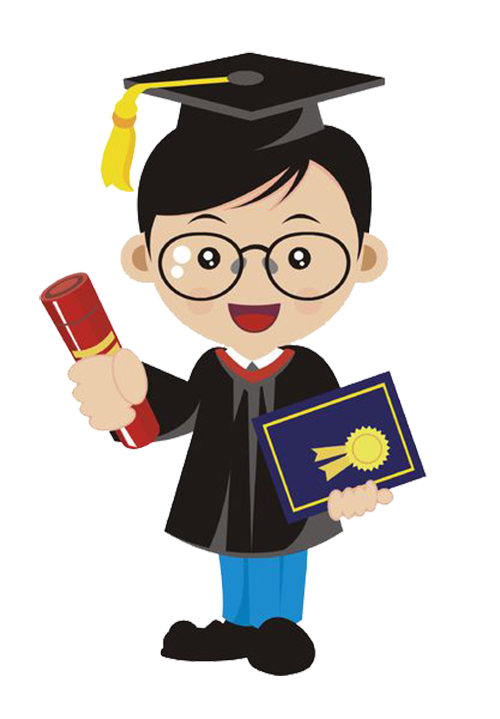毕业季卡通毕业学生PNG素材