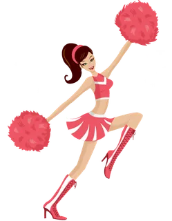 卡通多款运动会啦啦队女生人物素材集...