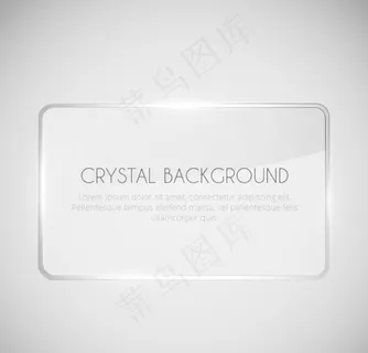 透明方形玻璃背景矢量素材