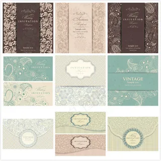 复古婚礼邀请函