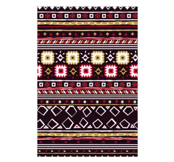 深色花边条纹民族风矢量花型素材