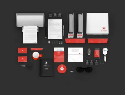 时尚办公VI样机免费下载