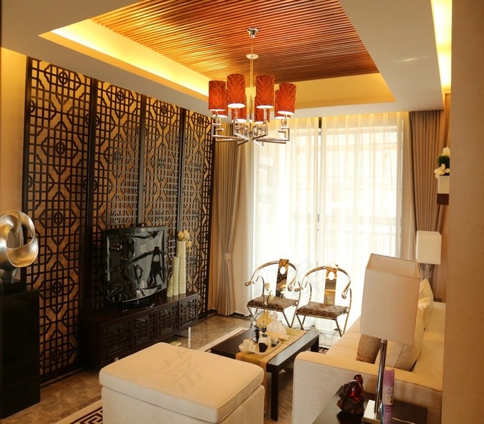 中式风格客厅效果图