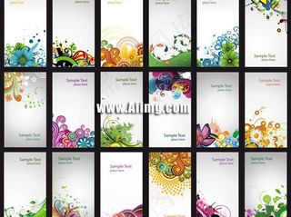 花纹装饰展板背景矢量图