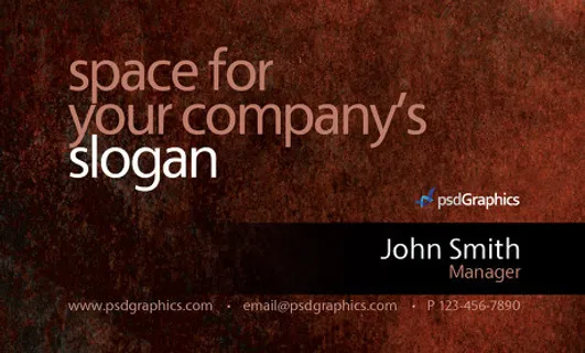 商务大气风格名片模版