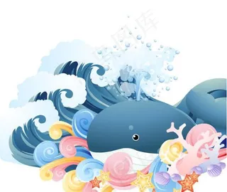 鲸鱼矢量图图片