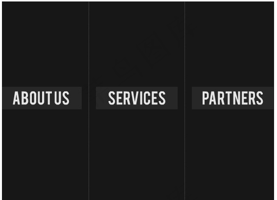 栅格旋转效果flash网站模板