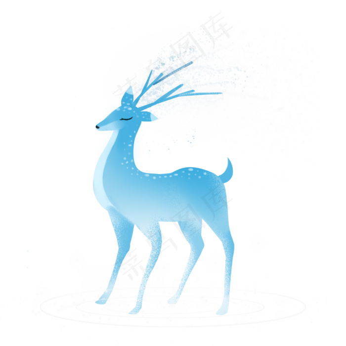 梦幻动物蓝色小鹿梦幻动物蓝色小鹿