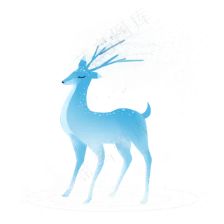 梦幻动物蓝色小鹿梦幻动物蓝色小鹿