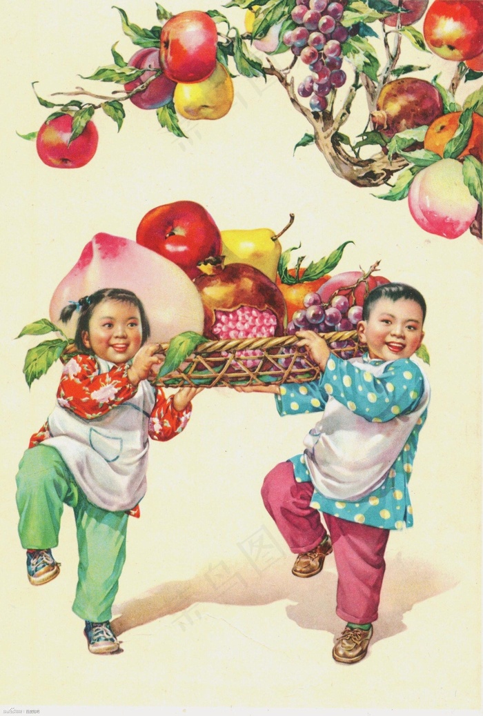 年画 奇果图