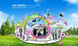 田园风光创意设计图片