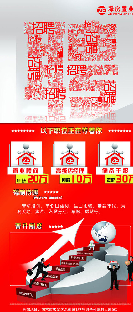 招聘X展架图片(3150X7087(DPI:100))psd模版下载