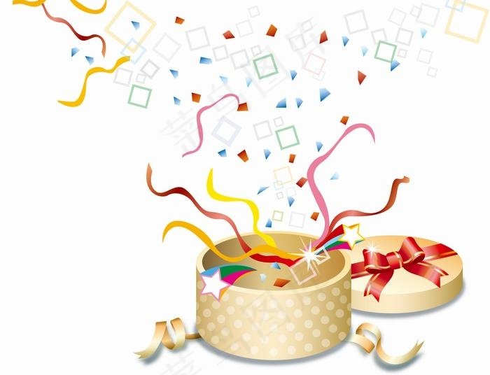 节日彩带礼物矢量AI素材06