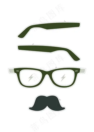 眼镜和胡子