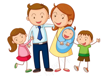 可爱卡通儿童卡通人物免抠图