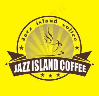 爵士岛咖啡商标图片