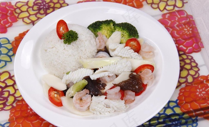 三鲜套餐配饭图片